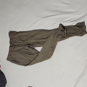 Loose olive green pants